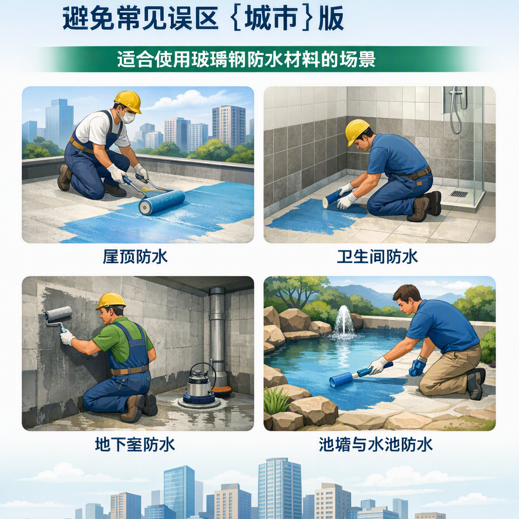玻璃钢防水材料施工注意事项,避免常见误区 鄂尔多斯 版
