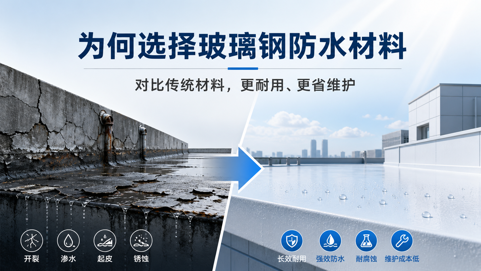 在鄂尔多斯，为何选择玻璃钢防水材料而非传统材料